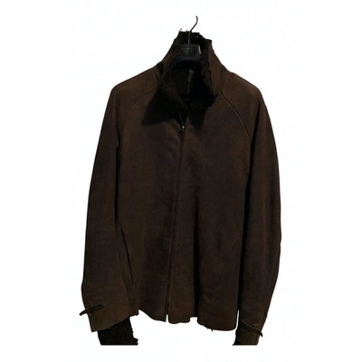 Pre-owned Isaac Sellam Leather Jacket In Brown