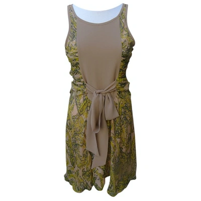 Pre-owned Alessandro Dell'acqua Silk Mid-length Dress In Multicolour