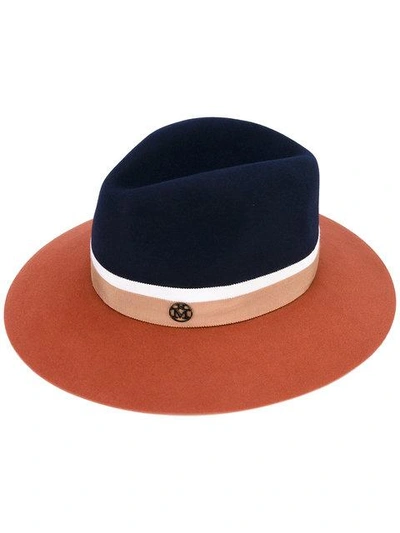 Maison Michel Bi-colour Felt Hat