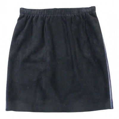 Pre-owned Louis Vuitton Silk Mid-length Skirt In Black