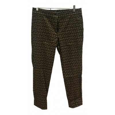 Pre-owned Etro Straight Pants In Gold