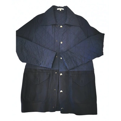 Pre-owned Carven Blue Cloth Coat