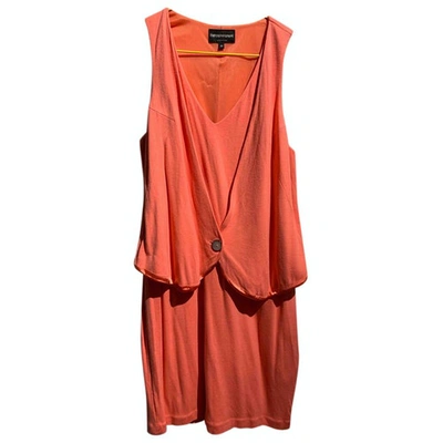 Pre-owned Emporio Armani Mid-length Dress In Pink
