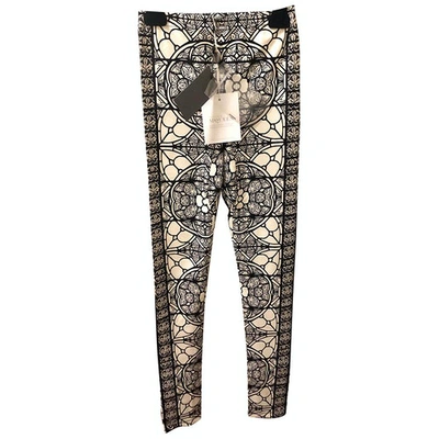 Pre-owned Alexander Mcqueen Grey Polyester Trousers