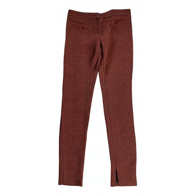 Pre-owned Chalayan Slim Pants In Red