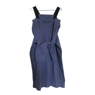 Pre-owned Mm6 Maison Margiela Mid-length Dress In Blue