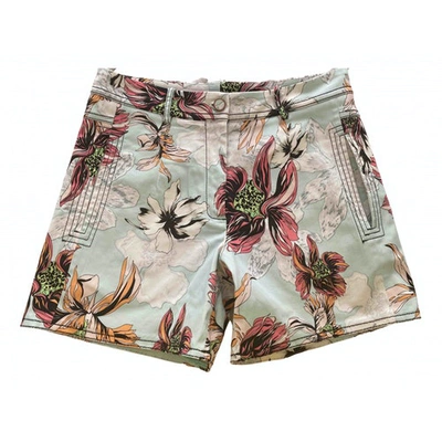 Pre-owned Blumarine Green Cotton Shorts