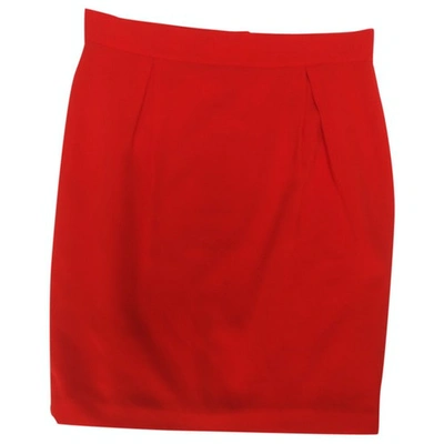 Pre-owned Preen Line Mid-length Skirt In Red