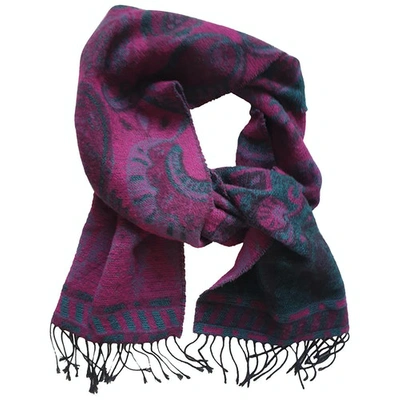 Pre-owned Harrods Wool Scarf In Multicolour