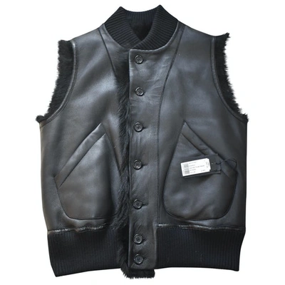Pre-owned Joseph Leather Jacket In Black
