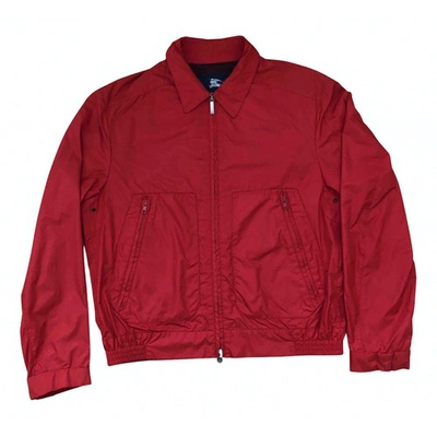 Pre-owned Burberry Jacket In Red