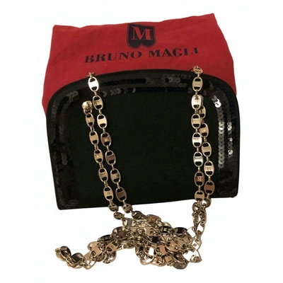 Pre-owned Bruno Magli Cloth Bag In Black