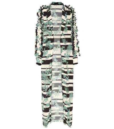 Johanna Ortiz Printed Silk Coat In Multicoloured