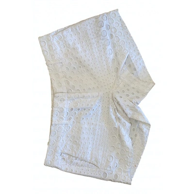Pre-owned Michael Kors White Cotton Shorts