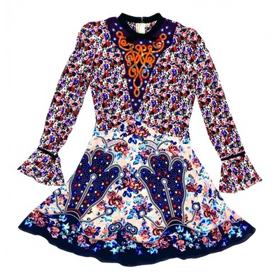 Pre-owned Mary Katrantzou Silk Mini Dress In Multicolour