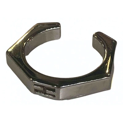 Pre-owned Fendi Silver Metal Ring