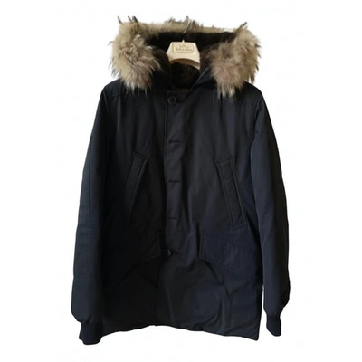 Pre-owned Museum Black Synthetic Coat