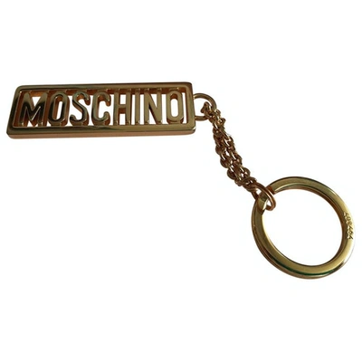 Pre-owned Moschino Gold Metal Bag Charms