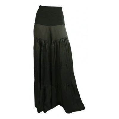 Pre-owned Masnada Trousers In Black