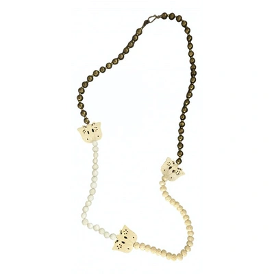 Pre-owned Isabel Marant Ecru Horn Necklace