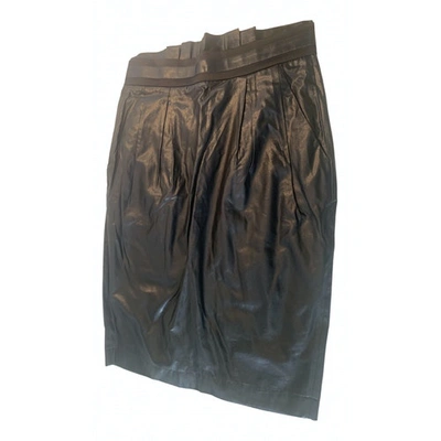 Pre-owned Just Cavalli Silk Mid-length Skirt In Black
