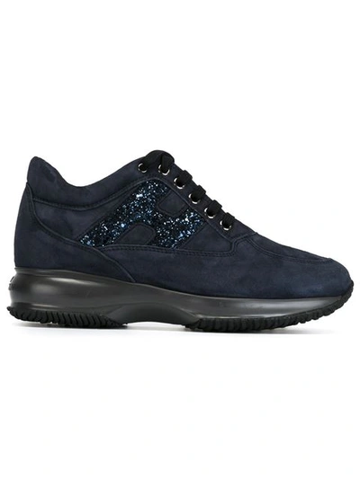 Hogan Interactive H Glitter In Denim Blue