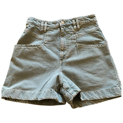 Pre-owned Isabel Marant Green Cotton Shorts