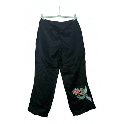 Pre-owned Blumarine Silk Short Pants In Black