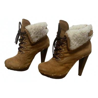 Pre-owned Dsquared2 Snow Boots In Camel