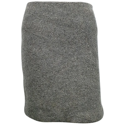 Pre-owned Missoni Wool Mini Skirt In Grey