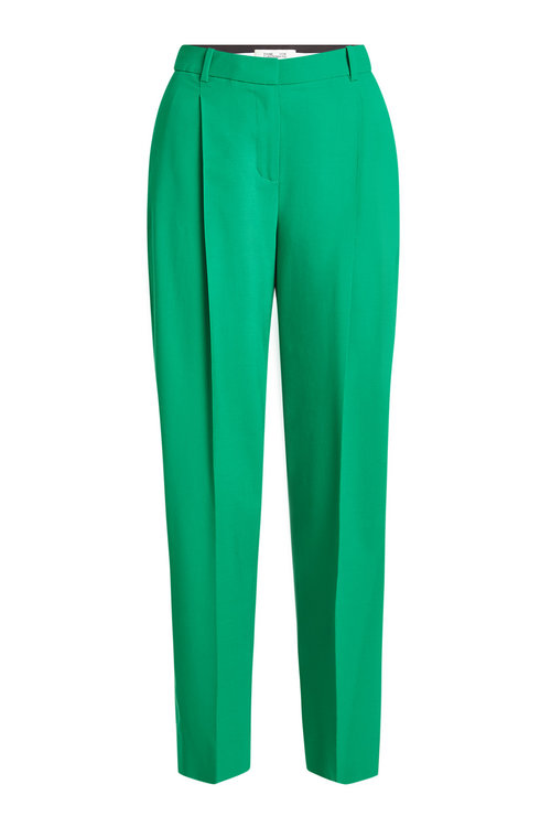Diane Von Furstenberg Wool Pants In Green | ModeSens