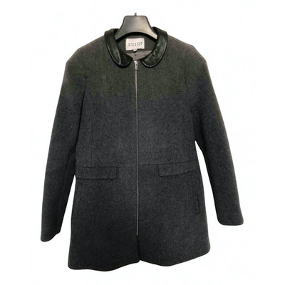 Pre-owned Claudie Pierlot Fall Winter 2019 Grey Wool Coat