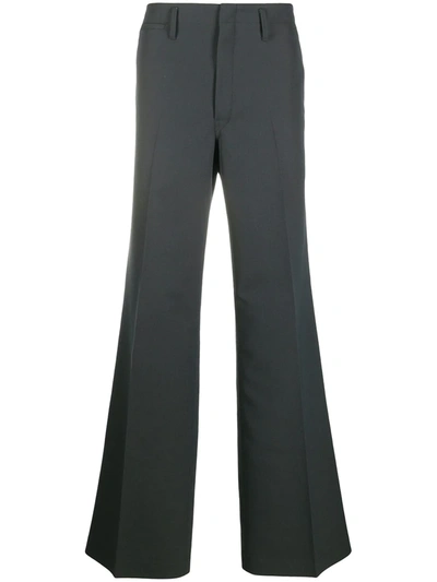 Lemaire Wide Leg Trousers In Grey