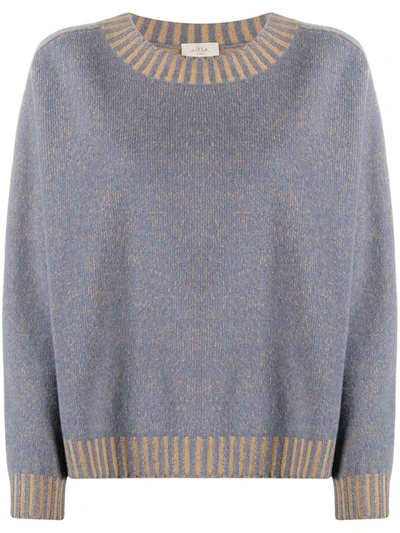 Altea Striped Trim Long-sleeved Jumper In Blue