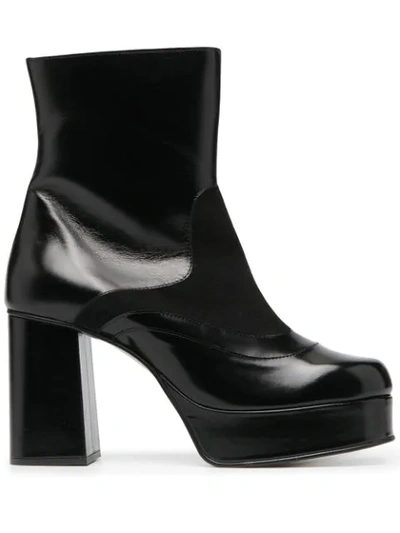 See By Chloé Platform-sole Ankle Boots In Black