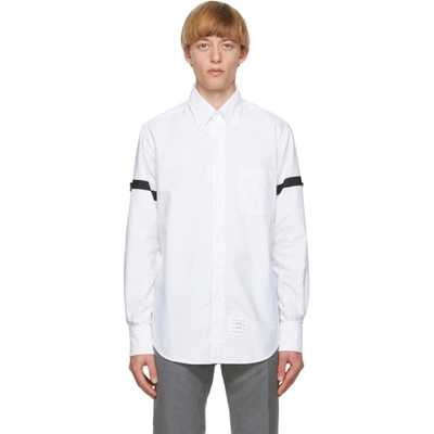 Thom Browne White Oxford Armbands Classic Shirt In 100 White
