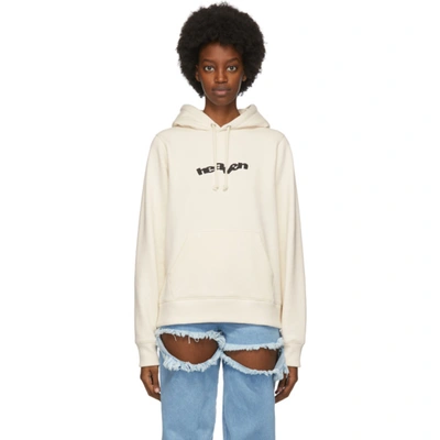 Marc Jacobs Off-white Heaven By  Blocks Logo Hoodie In Off White