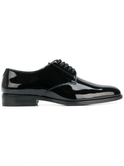 Saint Laurent Black Patent Army Derbys