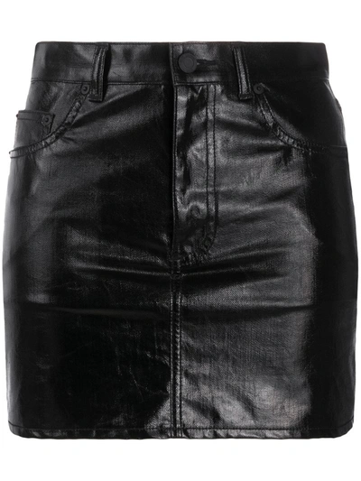 Saint Laurent Black Classic Mini Skirt