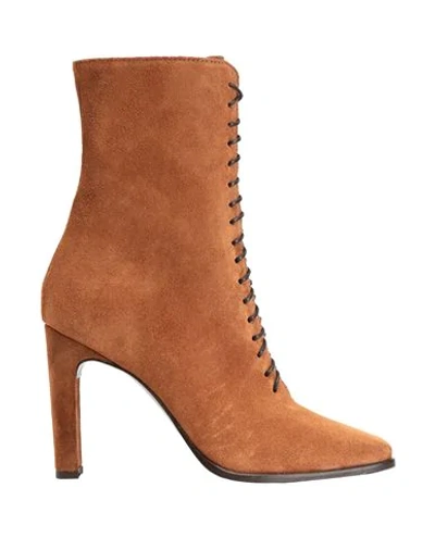 8 By Yoox Ankle Boots In Tan