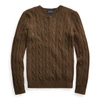 Ralph Lauren Cable-knit Cashmere Sweater In New Loden Heather