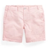 Ralph Lauren 8-inch Straight Fit Chino Short In Pink Sand