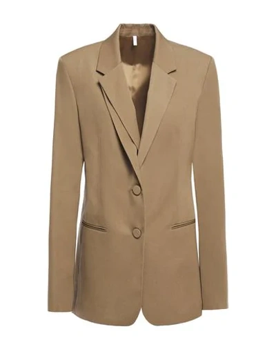 Helmut Lang Suit Jackets In Military Green