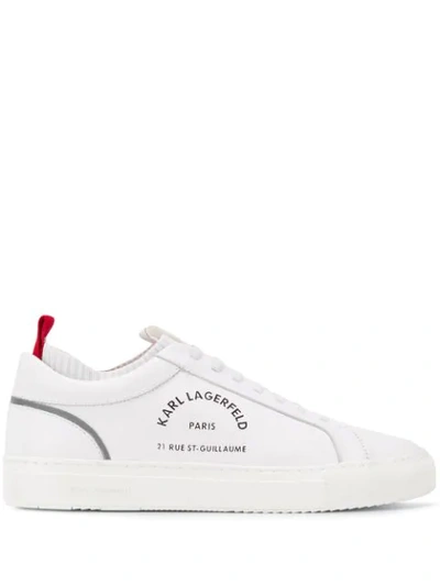 Karl Lagerfeld Kupsole Maison Karl Sneakers In White