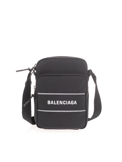 Balenciaga Small Bag In Black Recycled Nylon