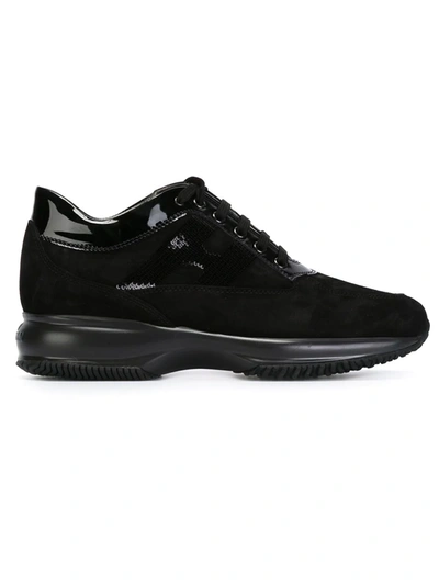 Hogan Interactive Sneakers In Black With Sequins