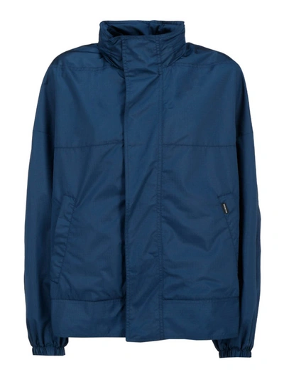 Balenciaga Tech Fabric Jacket In Blue