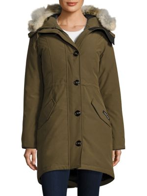 Canada Goose Arctic Tech Rossclair Down Parka In Military Green | ModeSens
