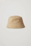Cos Topstitched Bucket Hat In Green