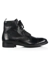 To Boot New York Richmond Cap Toe Leather Boots In Black